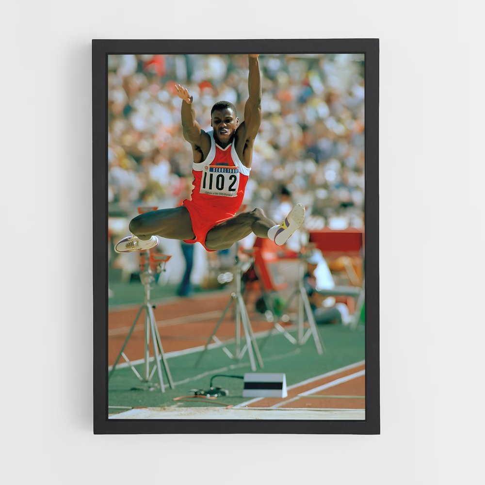 Poster Carl Lewis Athletism Édition chic – affiche Athlétisme (vue 2)